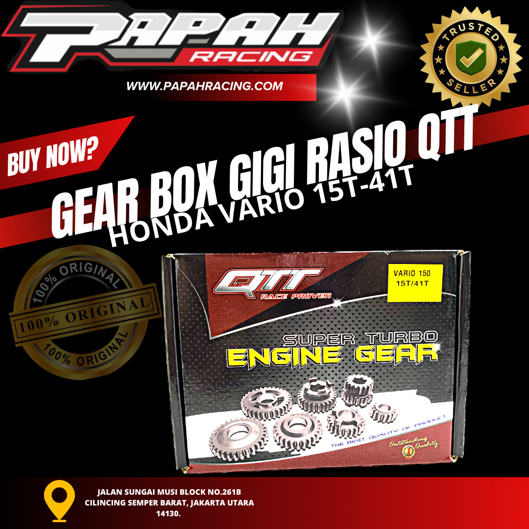 GEAR BOX GIGI RASIO QTT HONDA VARIO 15-41 QTT